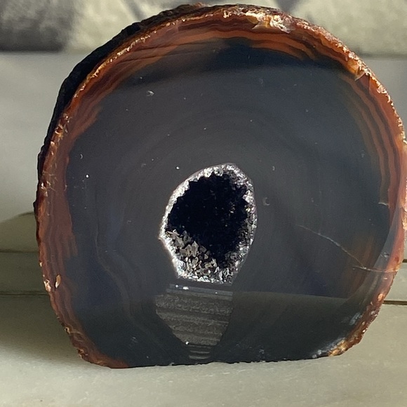 Agate Geode Cut Base -Made In Brazil - Picture 3 of 9